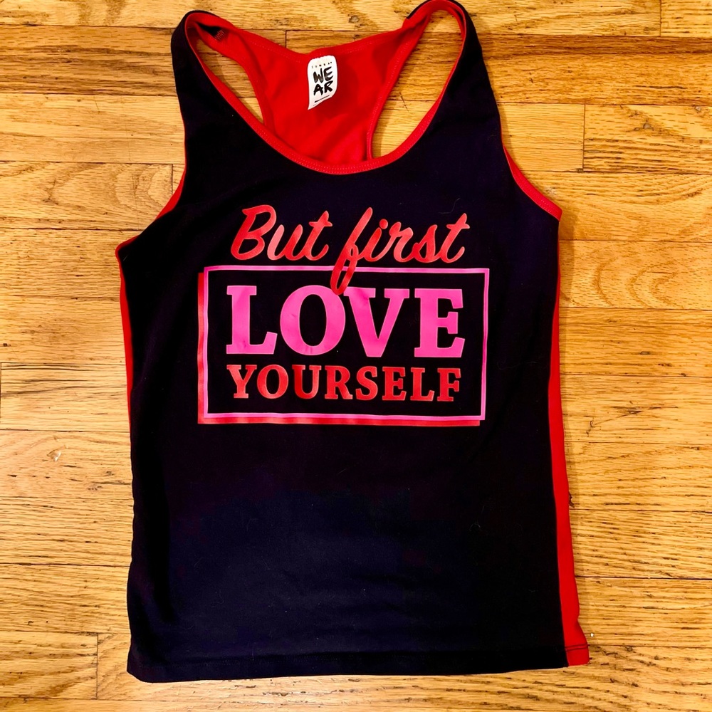 Zumba Fitness Red and Black Tank Top